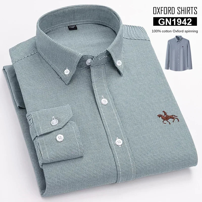 Men's Long Sleeve Oxford Shirt