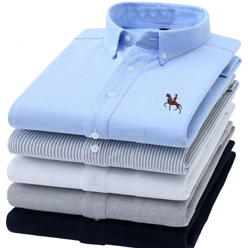 Men's Long Sleeve Oxford Shirt