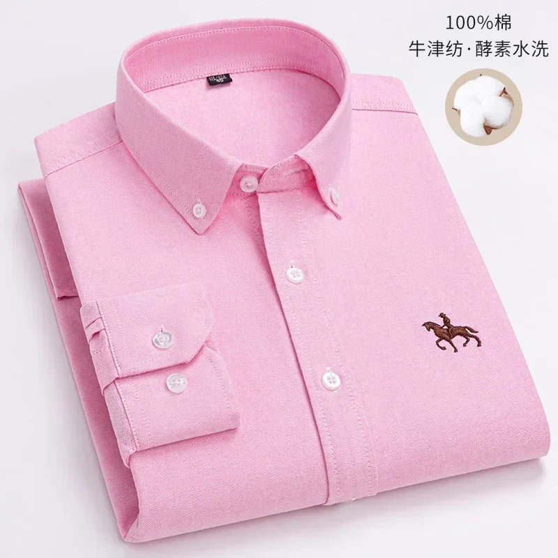 Men's Long Sleeve Oxford Shirt