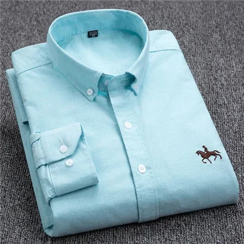 Men's Long Sleeve Oxford Shirt