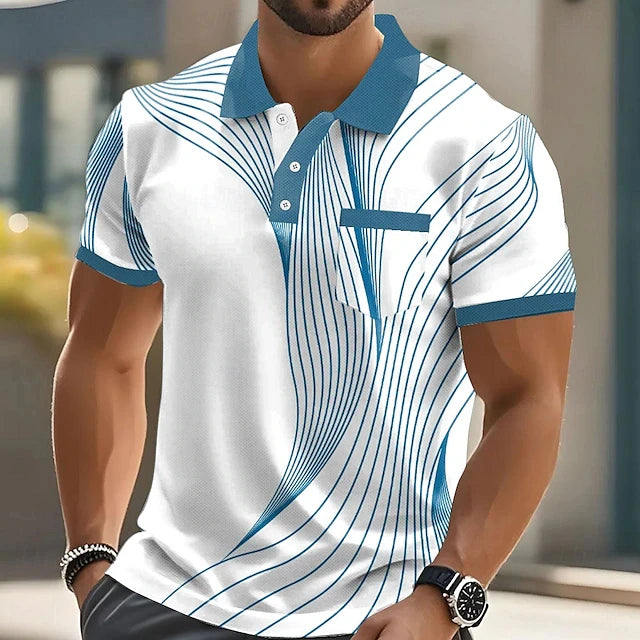 Men's Short Sleeve Summer Polo Shirt