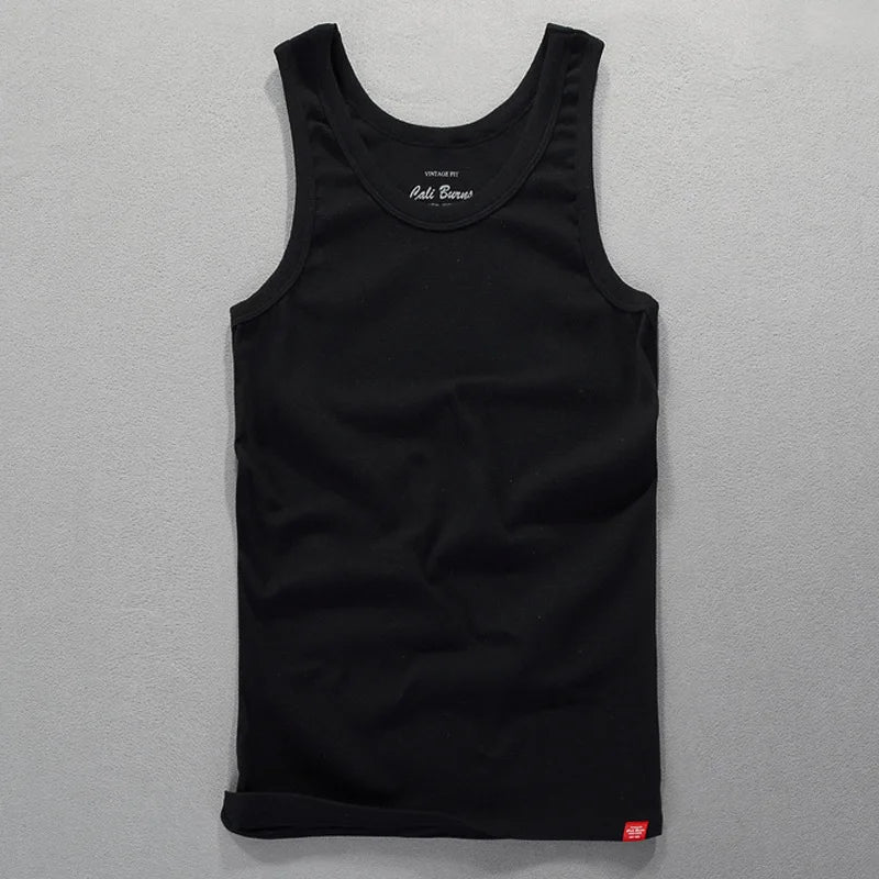 Men's Cotton Tank Top – Casual Sleeveless Summer Vest