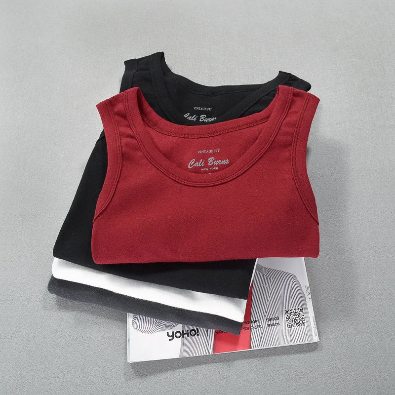 Men's Cotton Tank Top – Casual Sleeveless Summer Vest