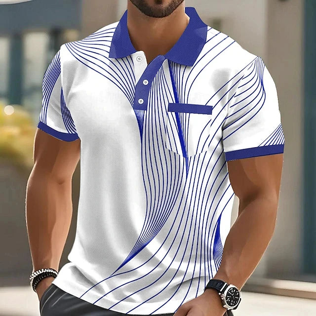 Men's Short Sleeve Summer Polo Shirt