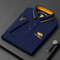 Men's Short Sleeve Polo Shirt – Embroidered Cotton Casual Top