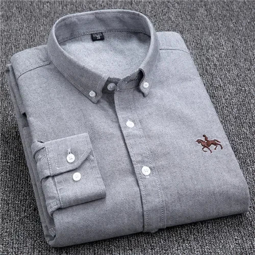 Men's Long Sleeve Oxford Shirt