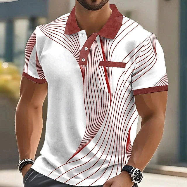 Men's Short Sleeve Summer Polo Shirt